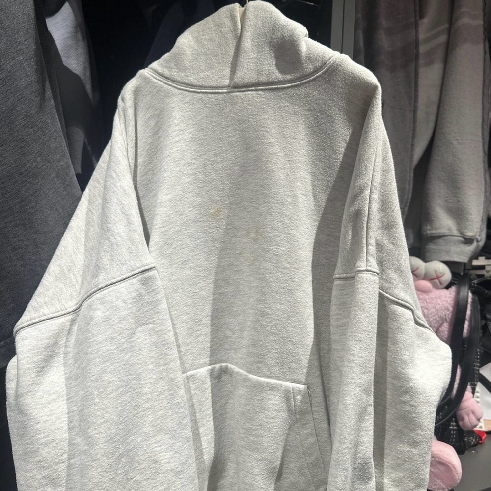 Essentials Light Gray Oversized Hoodie